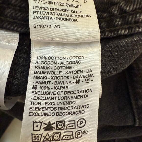 Levi's SilverTab Women's Overalls Carpenter Baggy Leg Gray Denim Large - Picture 11 of 11